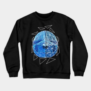 Geometric Dolphin Crewneck Sweatshirt